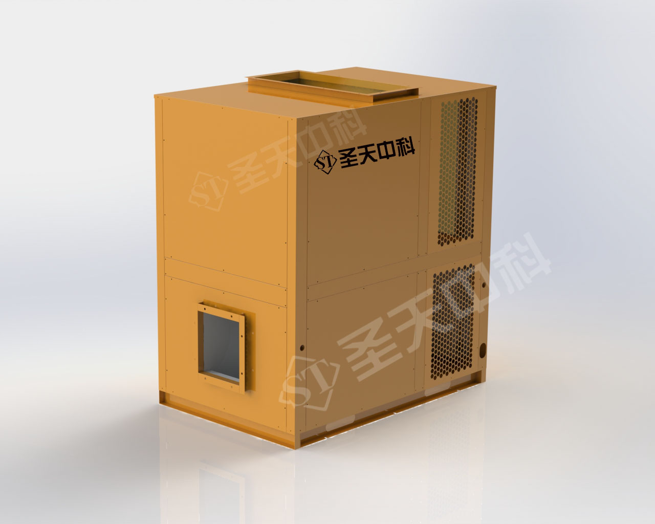 开闭环7P下出风整体式烘干机