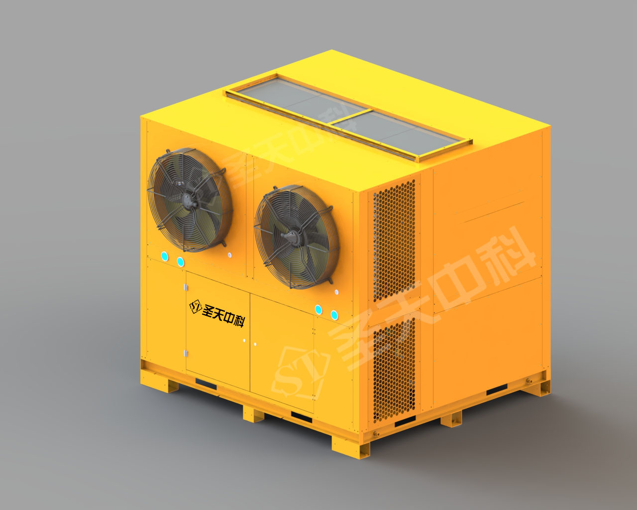 开闭环25P上出风整体式烘干机